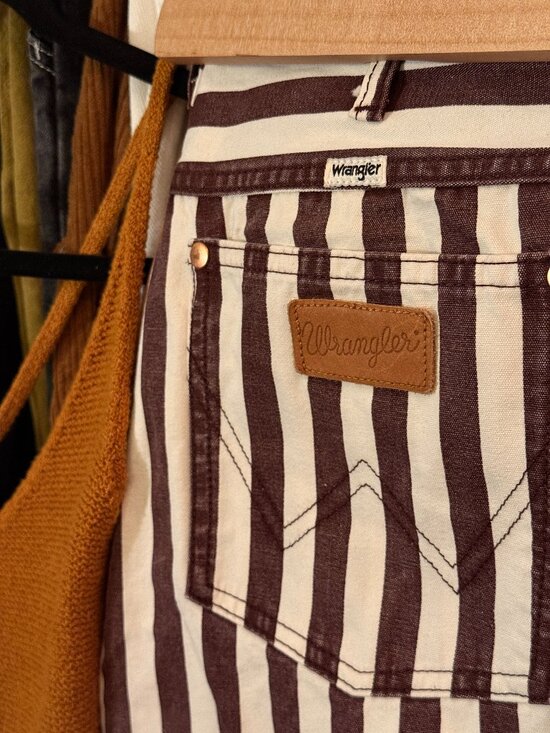 Wrangler Pants - Wrangler Wanderer 622 High Rise Striped Flare Jeans